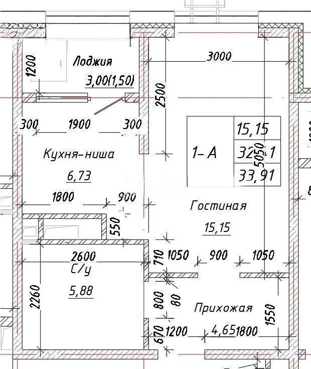 Продажа 1-комнатной квартиры, 34.4 м² в Алматы