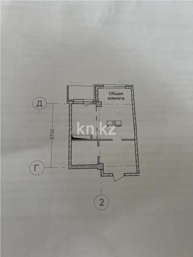 Продажа 1-комнатной квартиры, 39.3 м², пр. Рыскулова, дом  1 стр - Продажа квартир без посредников в Алматы фото 1 из 1