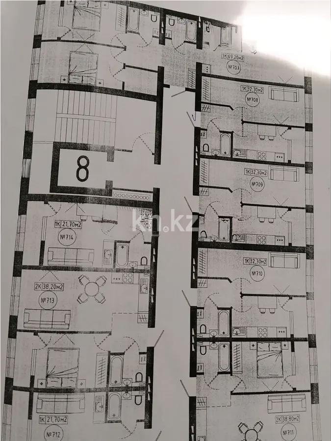 Продажа 1-комнатной квартиры, 32.3 м² в Астане