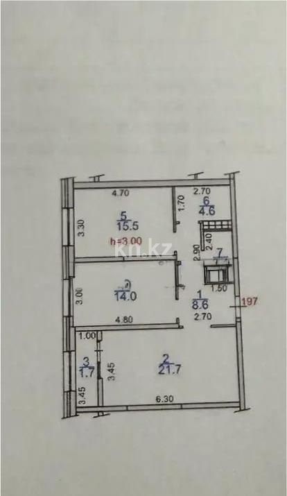 Продажа 2-комнатной квартиры, 70 м², ул. Навои, дом  30а/1 - Продажа  двухкомнатных квартир в новостройках Алматы без посредников фото 1 из 1