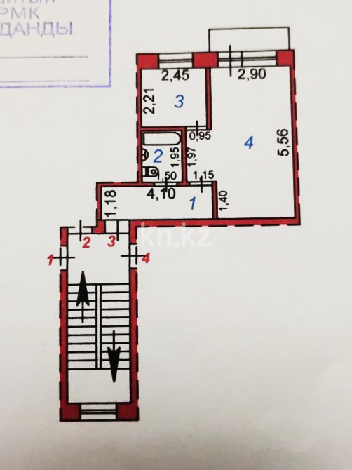 Продажа 1-комнатной квартиры, 30.8 м² - Продажа однокомнатных квартир от собственников в Караганде фото 8 из 8