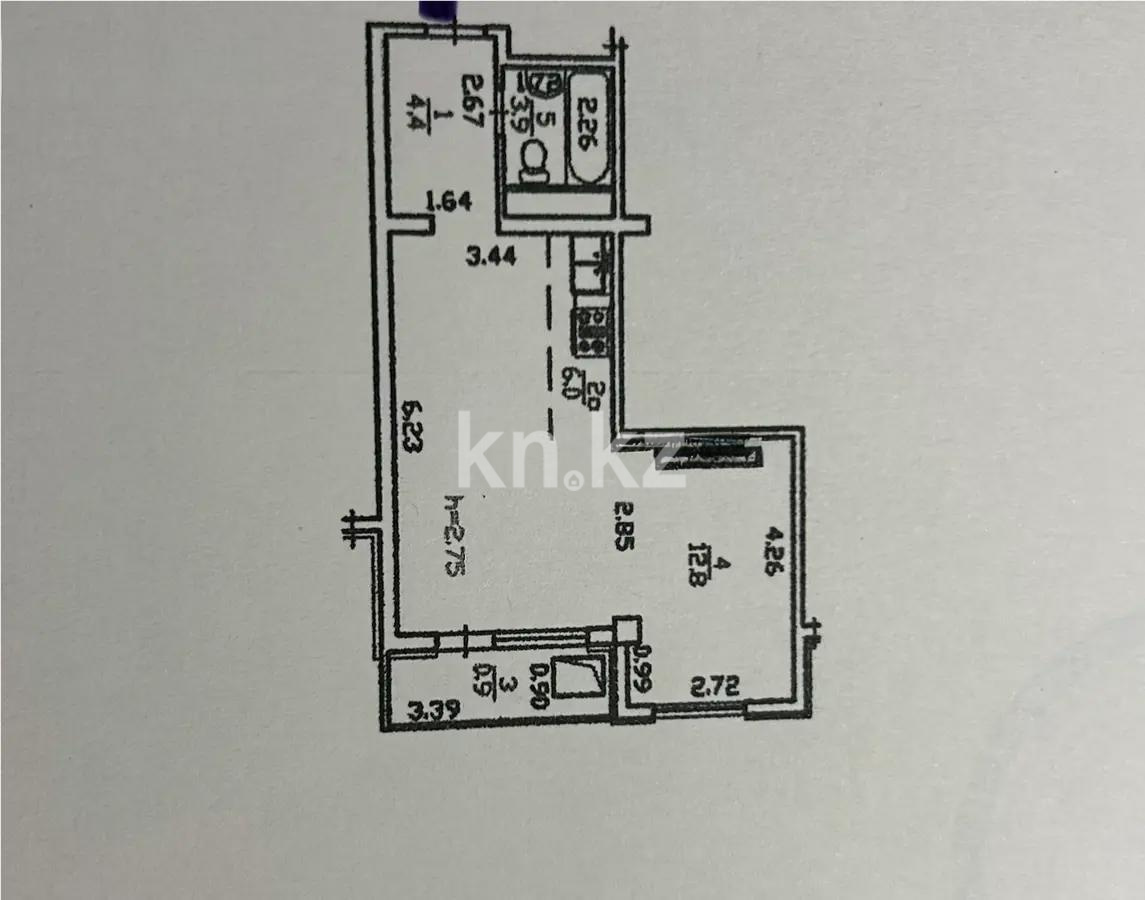 Продажа 2-комнатной квартиры, 43.4 м² - Продажа двухкомнатных квартир в Ауэзовском р-не Алматы фото 6 из 6