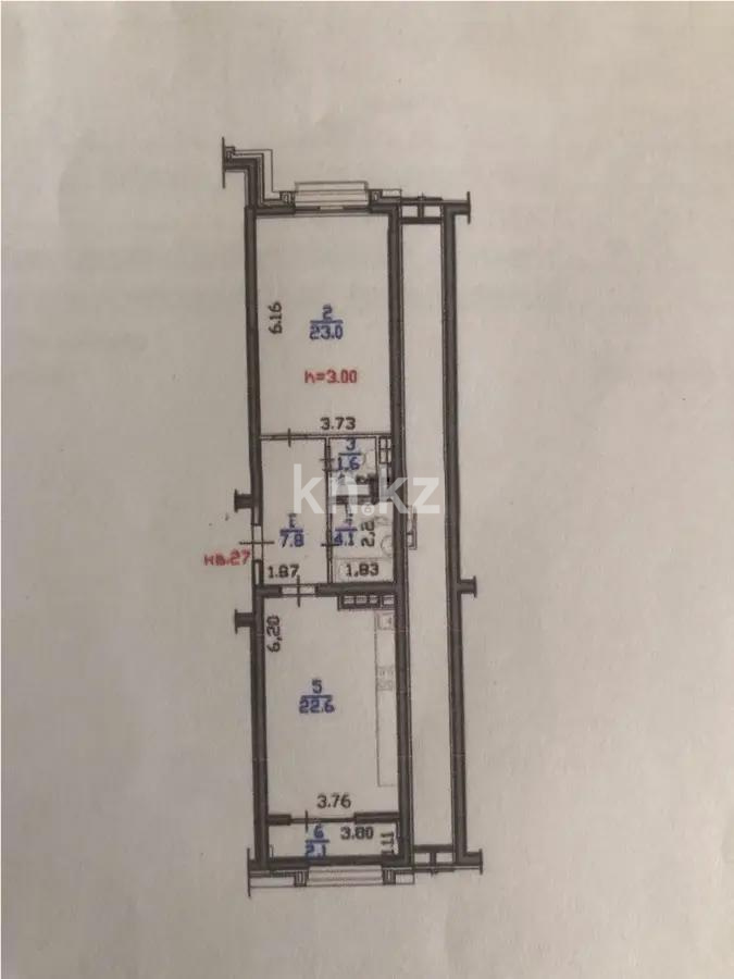 Продажа 2-комнатной квартиры, 61.2 м², пр. Абая, дом  118 - Продажа квартир в Алматы без посредников с фото фото 1 из 1