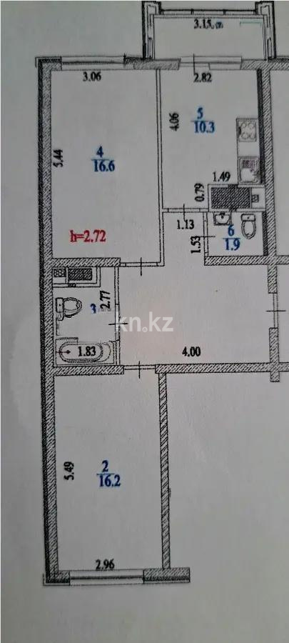 Продажа 2-комнатной квартиры, 67 м², ул. Жамбыла, дом  118 - Продажа  двухкомнатных квартир в Алматы без посредников с фото фото 6 из 6