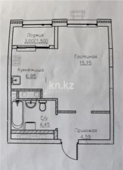 Продажа 1-комнатной квартиры, 33 м², ул. Павленко, дом  3/1 стр в Алматы