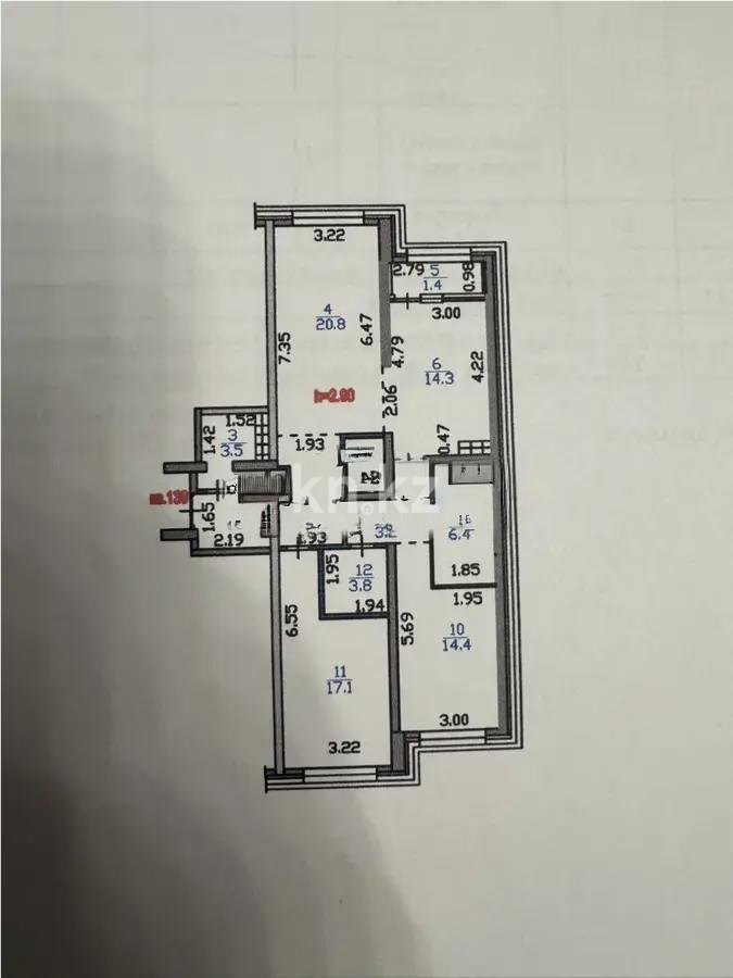 Продажа 3-комнатной квартиры, 98.6 м² в Алматы - фото 7