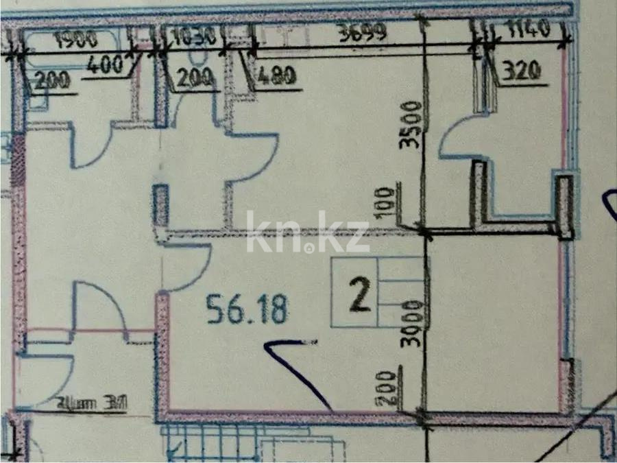 Продажа 2-комнатной квартиры, 56.18 м² - Продажа квартир в Алматы в Карасайском р-не фото 1 из 1
