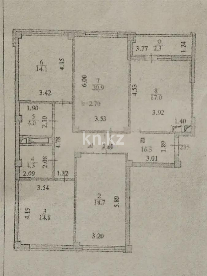 Продажа 4-комнатной квартиры, 112.4 м², ул. Нажимеденова, дом  29 - Продажа  четырехкомнатных квартир в Астане без посредников фото 10 из 10