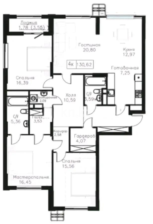 Продажа 4-комнатной квартиры, 130 м² - Продажа недвижимости в Астане - страница 33 фото 1 из 1