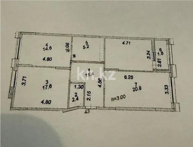 Продажа 3-комнатной квартиры, 88.3 м² в Астане - фото 2