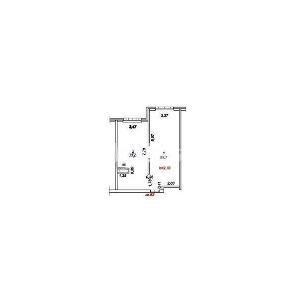 Продажа 2-комнатной квартиры, 56.7 м² в Алматы