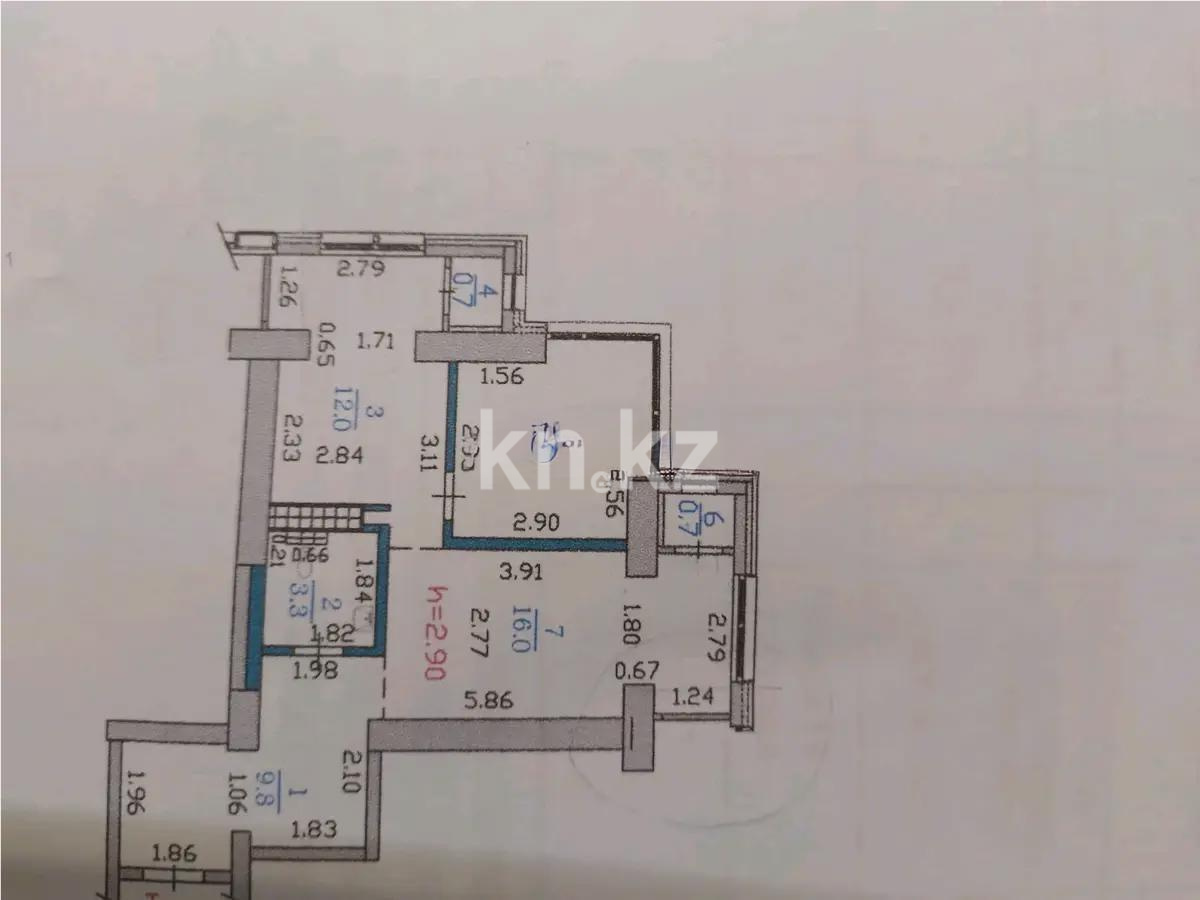 Продажа 2-комнатной квартиры, 52 м², пр. Серкебаева, дом  146/11 - Продажа  двухкомнатных квартир в новостройках Алматы с фото фото 4 из 4