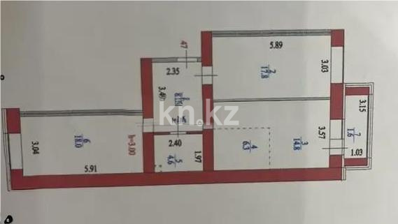 Продажа 3-комнатной квартиры, 72 м², ул. Е-181, дом  1 в Астане