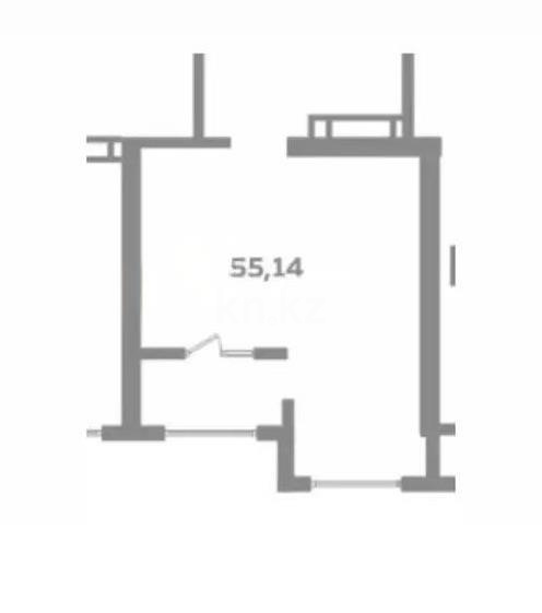 Продажа 2-комнатной квартиры, 55 м², ул. Омарова, дом  1 - Продажа  двухкомнатных квартир в новостройках Алматы без посредников с фото фото 1 из 1