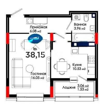 Продажа 1-комнатной квартиры, 38.9 м² - Продажа однокомнатных квартир от собственников в Астане - страница 23 фото 4 из 4