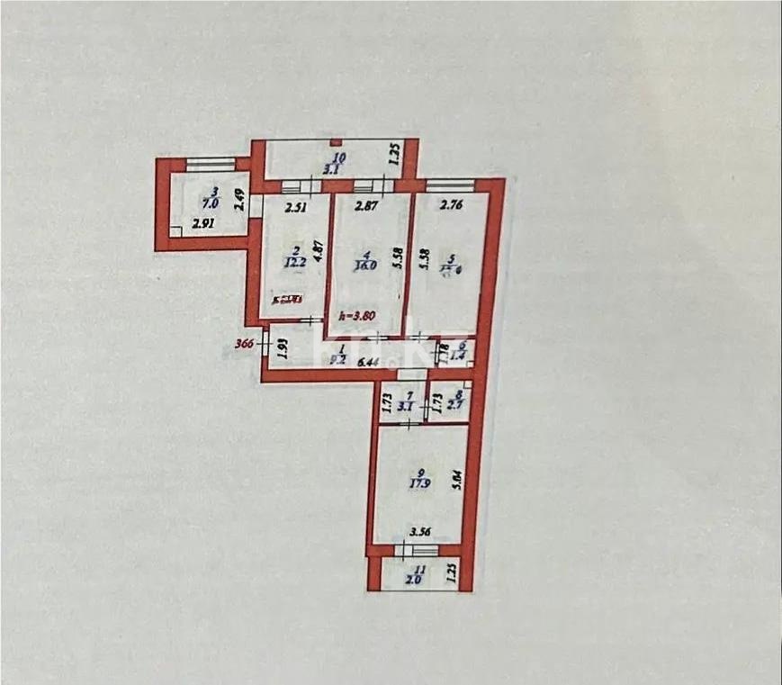 Продажа 3-комнатной квартиры, 90 м², ул. Бокейхана, дом  13 стр - Продажа квартир в Казахстане фото 1 из 1