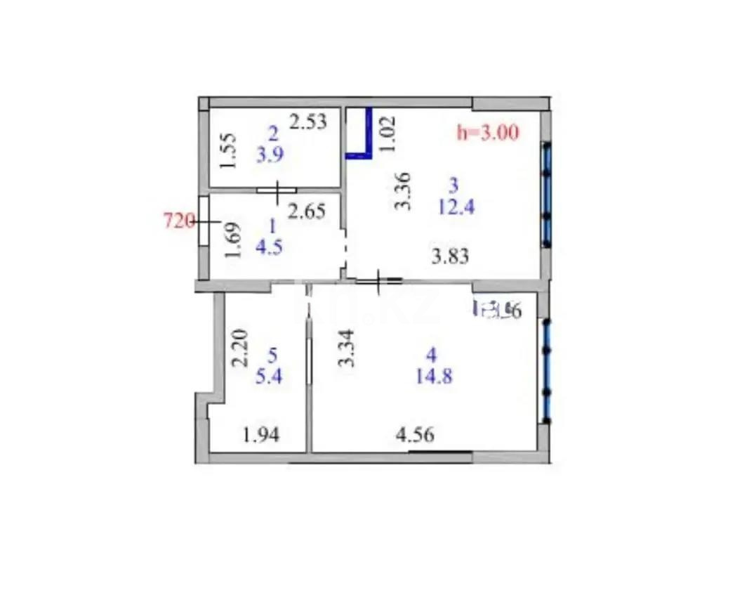 Продажа 1-комнатной квартиры, 41 м² в Астане - фото 5