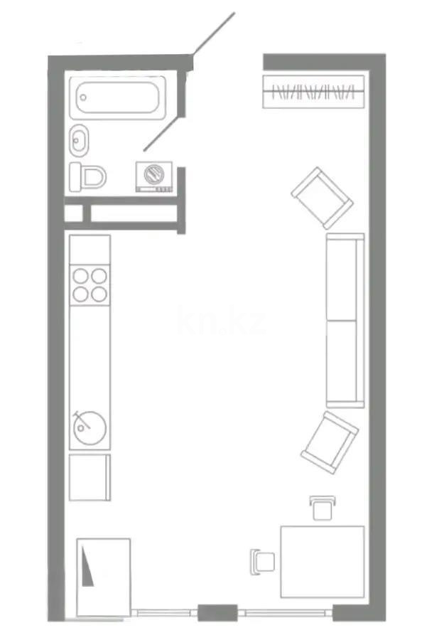 Продажа 1-комнатной квартиры, 39.4 м², мкр-н Шугыла, дом  340/5а стр - Продажа квартир в Алматы фото 2 из 2