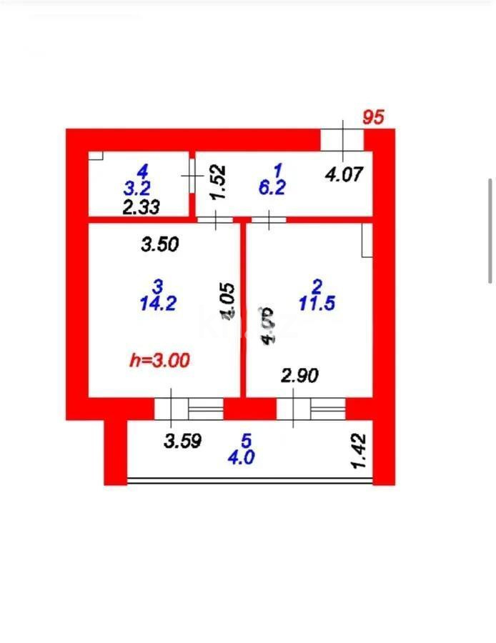 Продажа 1-комнатной квартиры, 39 м², ул. А-52, дом  8 - Продажа квартир в новостройках Астаны с фото фото 1 из 1