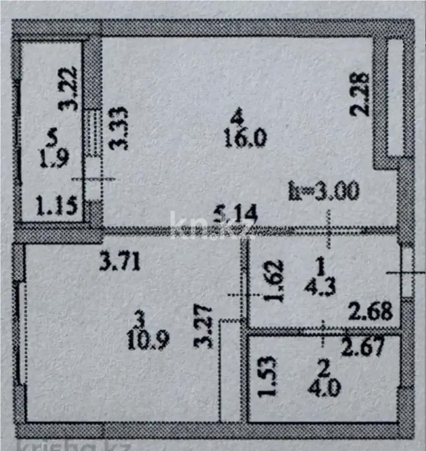 Продажа 1-комнатной квартиры, 37.1 м², ул. Е-36, дом  4 - Продажа  однокомнатных квартир в новостройках Астаны без посредников фото 3 из 3