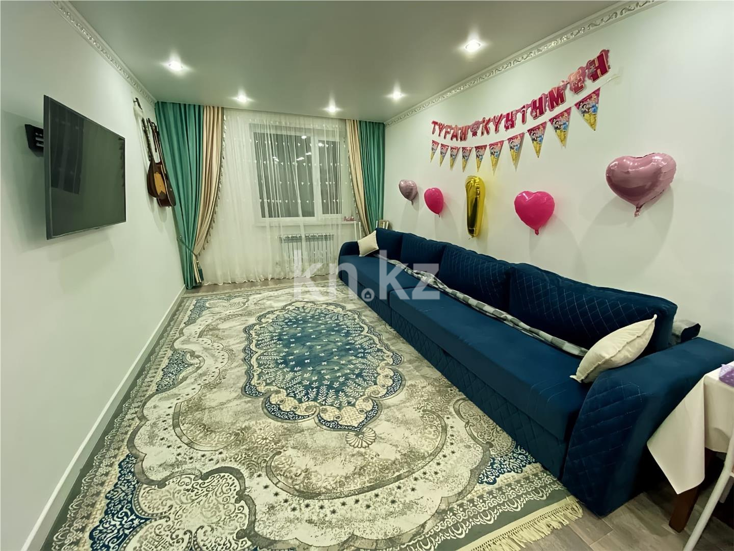 Продажа 3-комнатной квартиры, 77 м², мкр-н Голубые Пруды - Продажа  трехкомнатных квартир в новостройках Караганды фото 1 из 15
