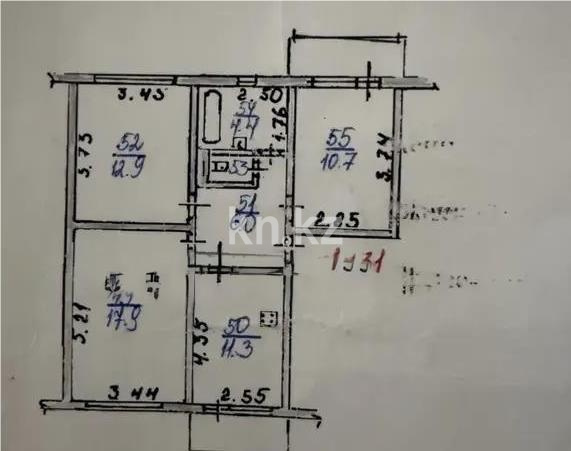 Продажа 3-комнатной квартиры, 65 м² - Продажа трехкомнатных квартир в Алматы фото 7 из 7