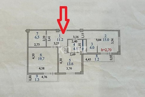 Продажа 3-комнатной квартиры, 77 м², ул. Косшыгулулы, дом  10/2 в Астане - фото 2