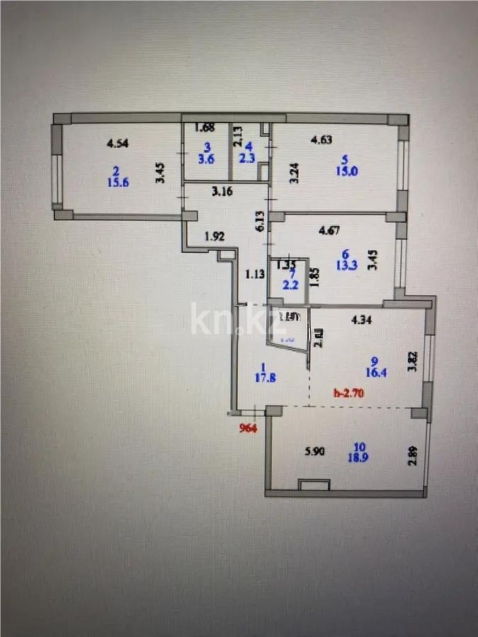 Продажа 4-комнатной квартиры, 106.7 м² - Продажа четырехкомнатных квартир в Астане фото 11 из 11