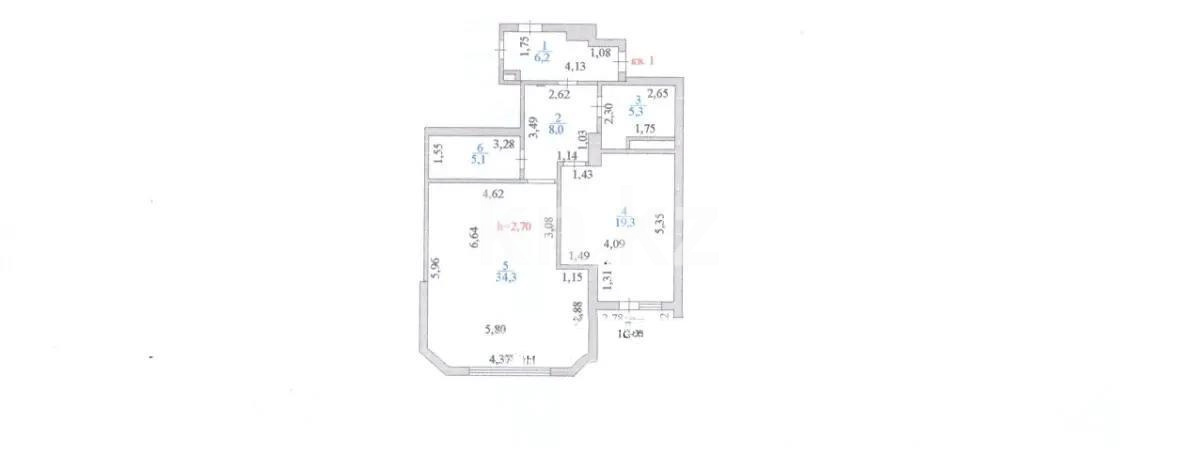 Продажа 3-комнатной квартиры, 152 м², пр. Абая, дом  45/1 - Продажа квартир в новостройках Астаны без посредников с фото фото 1 из 2