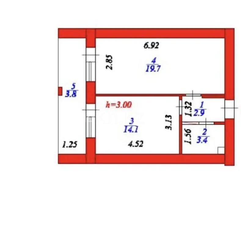 Продажа 1-комнатной квартиры, 43.9 м², ул. Бокейхана, дом  13 стр - Продажа квартир в новостройках Астаны фото 1 из 1