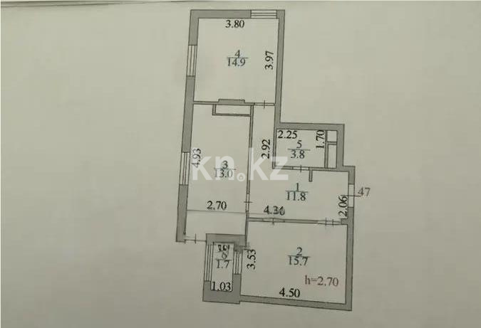 Продажа 2-комнатной квартиры, 60.9 м² - Продажа двухкомнатных квартир в Астане - страница 8 фото 4 из 4