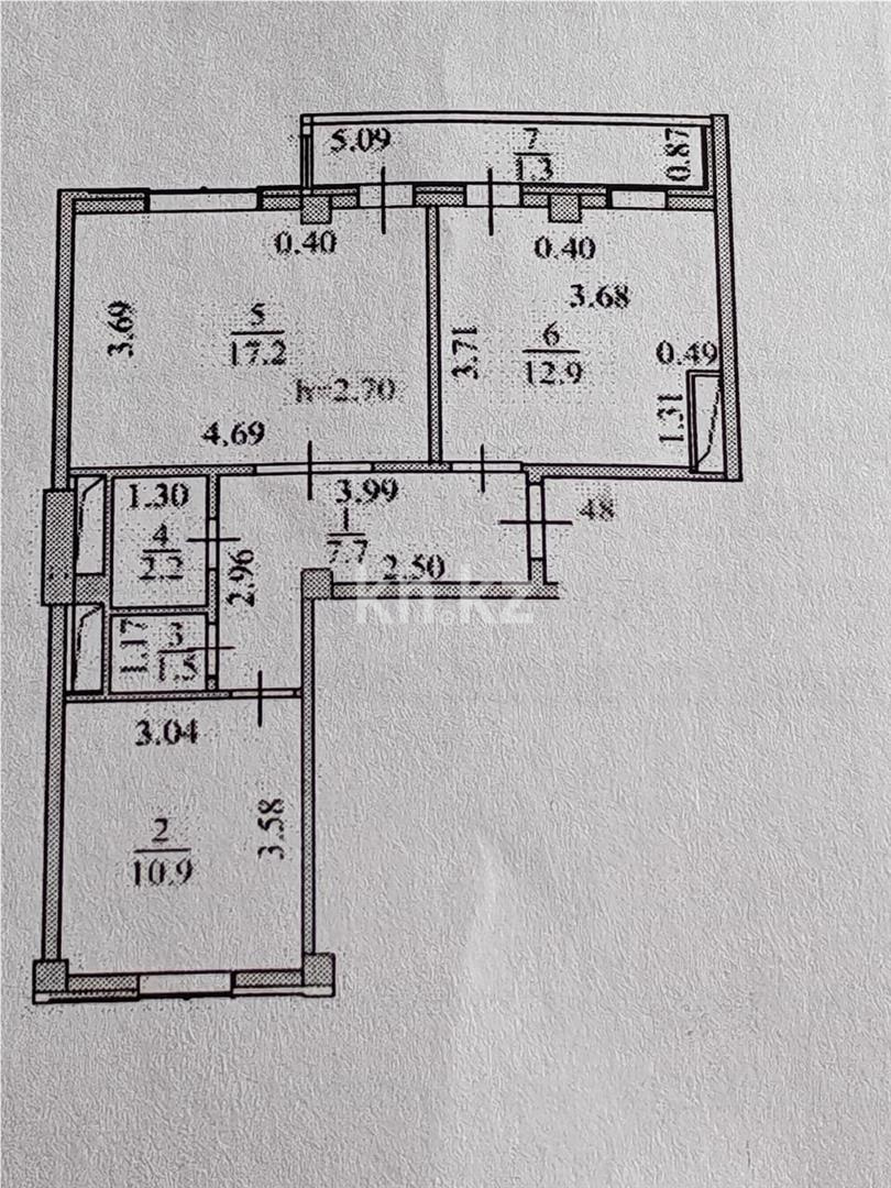 Продажа 2-комнатной квартиры, 53.7 м² в Астане - фото 7