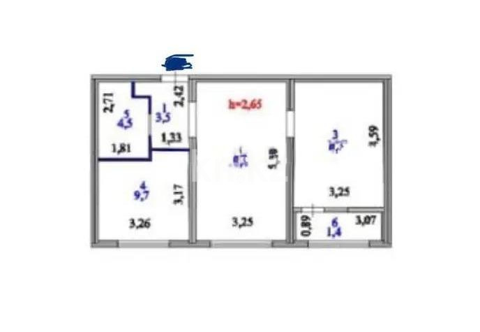 Продажа 2-комнатной квартиры, 55 м² - Продажа двухкомнатных квартир в Астане - страница 2 фото 6 из 6