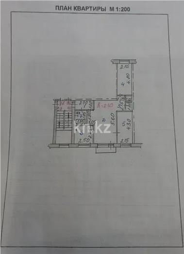 Продажа 3-комнатной квартиры, 54 м² - Продажа квартир в блочном доме в Казахстане - страница 4 фото 1 из 1