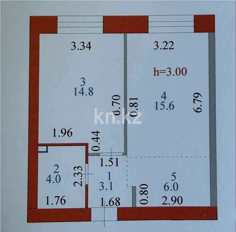 Продажа 2-комнатной квартиры, 44 м² - Продажа квартир от собственников в Астане - страница 8 фото 6 из 6