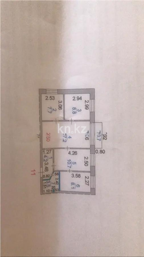 Продажа 4-комнатной квартиры, 62 м², пр. Республики, дом  8 - Продажа квартир в Караганде фото 1 из 1