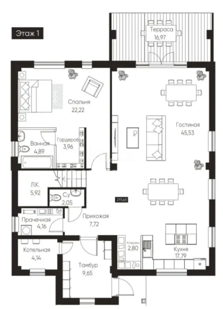 Продажа 6-комнатного дома, 268 м² - Недвижимость в Алматинской области - страница 2 фото 3 из 7
