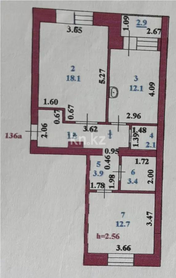 Продажа 2-комнатной квартиры, 60.4 м², ул. Мустафина, дом  15 - Продажа  двухкомнатных квартир в новостройках Астаны без посредников фото 5 из 5