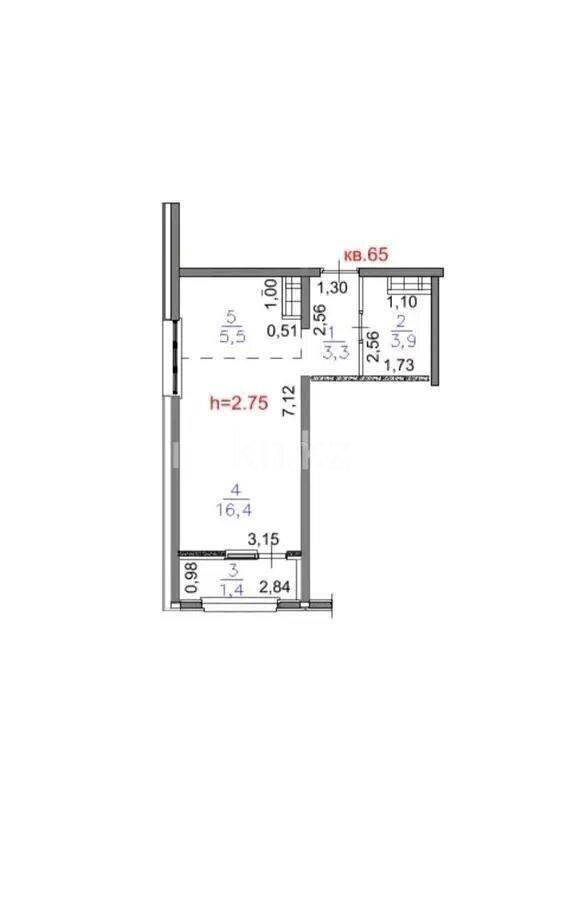 Продажа 1-комнатной квартиры, 30.5 м² в Алматы - фото 2