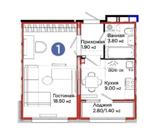 Продажа 1-комнатной квартиры, 34.6 м² - Продажа недвижимости в Астане - страница 15 фото 3 из 3