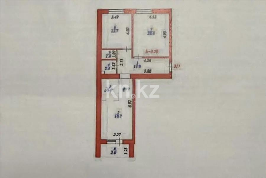 Продажа 3-комнатной квартиры, 77.1 м², ул. Бокейхана, дом  13 стр в Астане