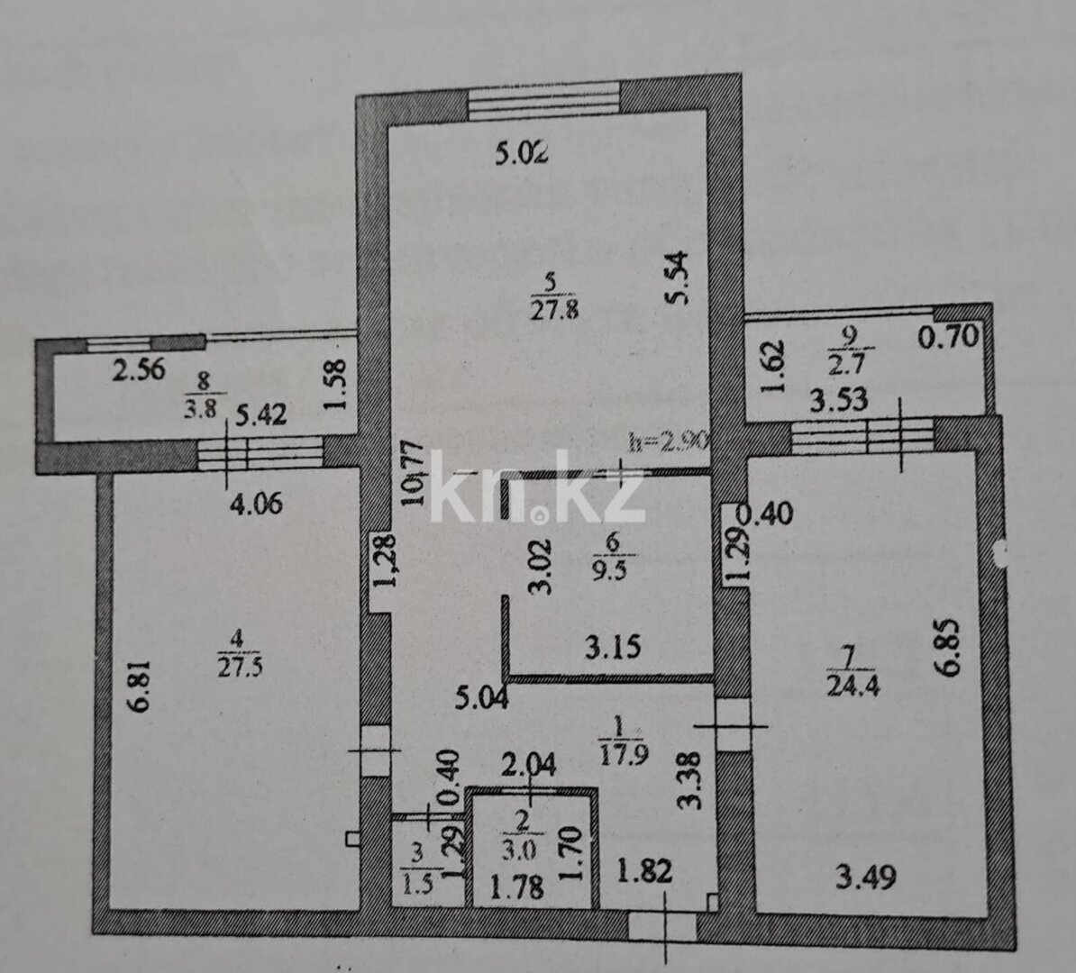 Продажа 3-комнатной квартиры, 113 м² в Астане