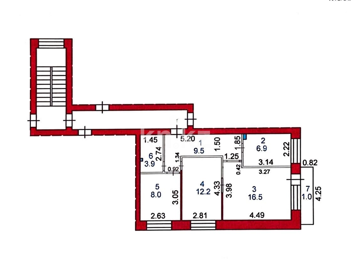 Продажа 3-комнатной квартиры, 58 м², ул. Гапеева, дом  19 - Продажа квартир в Казахстане фото 20 из 20