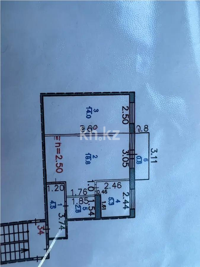 Продажа 2-комнатной квартиры, 46 м², пр. Н. Абдирова, дом  41 - Продажа  двухкомнатных квартир в Караганде фото 4 из 4