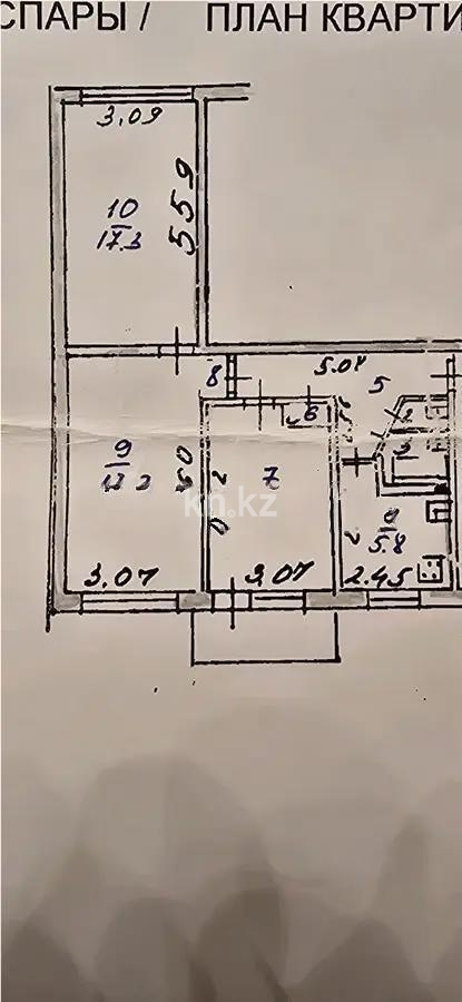 Продажа 3-комнатной квартиры, 64.7 м², ул. Карасай батыра, дом  221 - Продажа  трехкомнатных квартир в Алматы без посредников фото 1 из 1