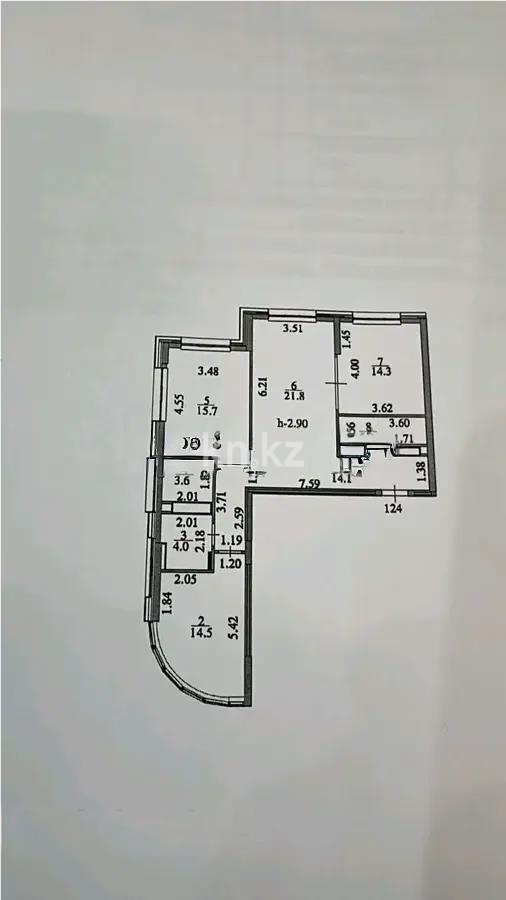 Продажа 3-комнатной квартиры, 94.3 м², пр. Туран, дом  43/1 в Астане - фото 7