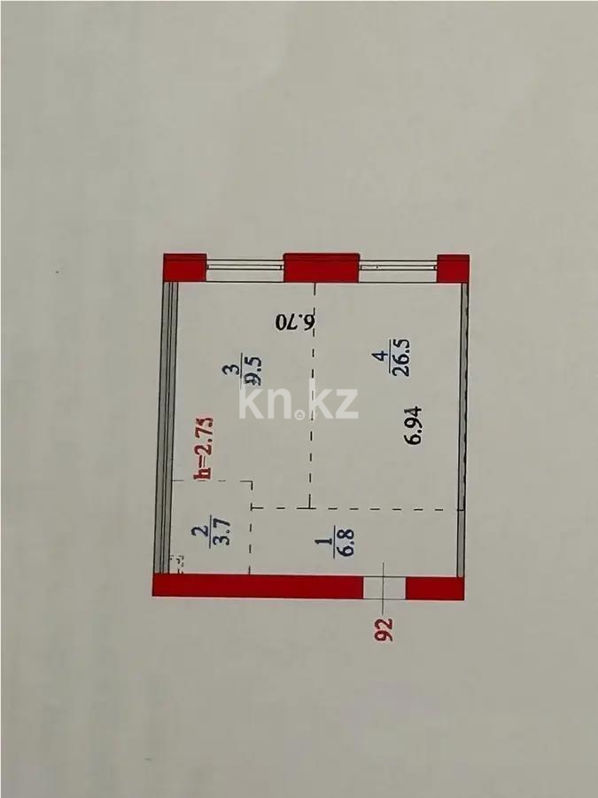 Продажа 1-комнатной квартиры, 47 м² - Продажа квартир в новостройках Астаны без посредников - страница 33 фото 1 из 1