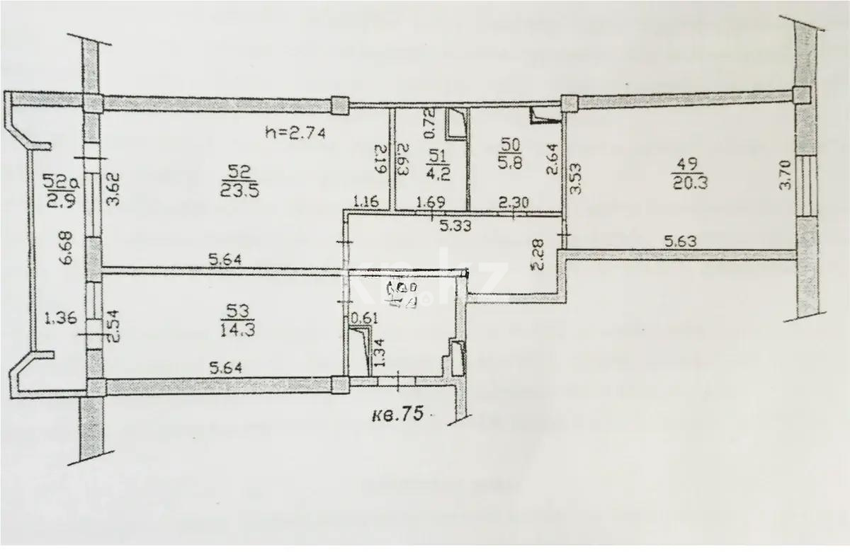 Продажа 2-комнатной квартиры, 87.3 м² - Продажа квартир в Алатауском р-не Алматы - страница 15 фото 7 из 7