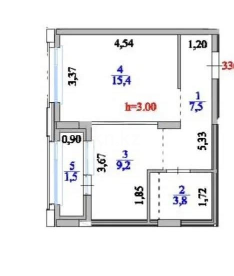 Продажа 1-комнатной квартиры, 37.4 м² в Астане