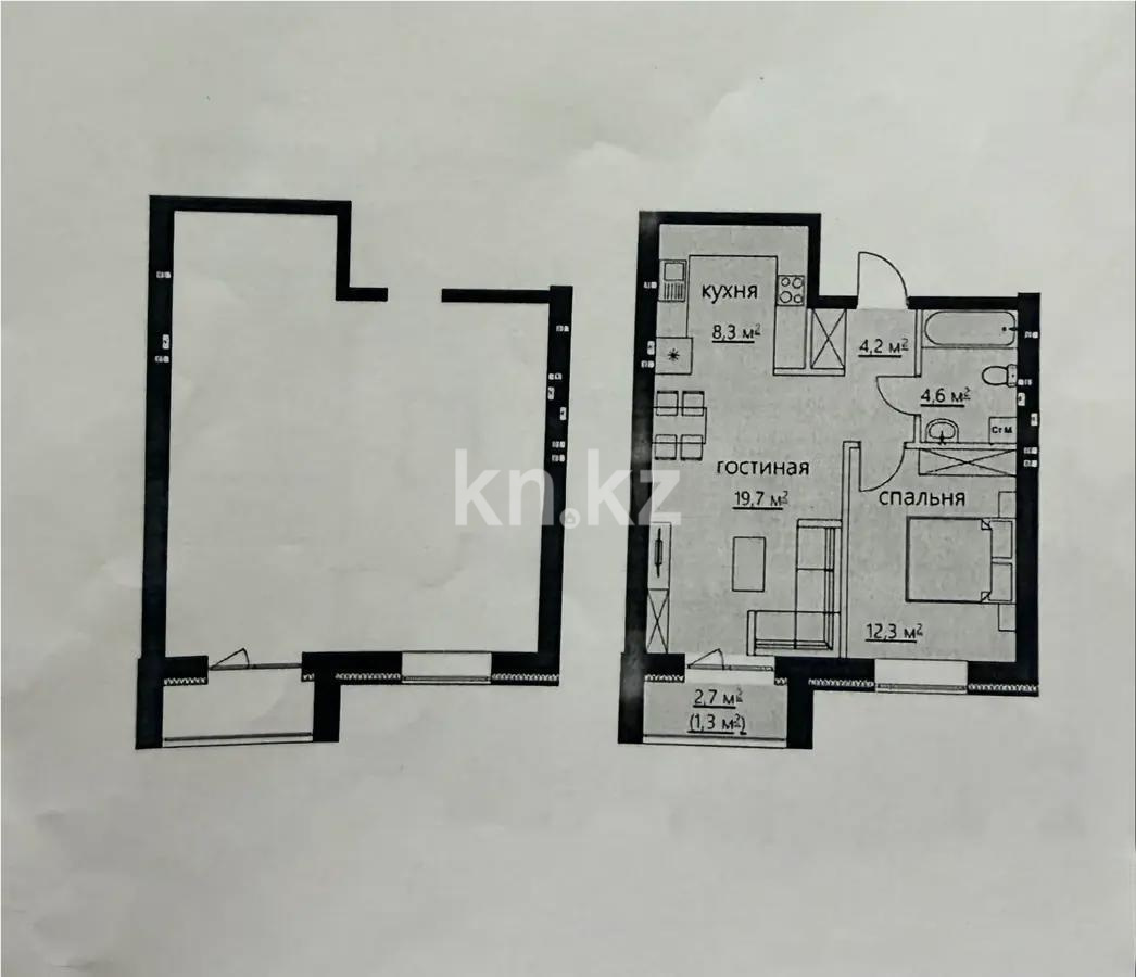 Продажа 2-комнатной квартиры, 52 м² - Продажа квартир от собственников в Караганде фото 1 из 1